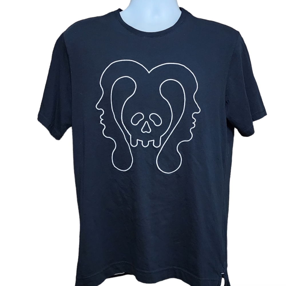 Robert Graham T Shirt Black Wearable Art Capsule Collection Mens M Skull Faces